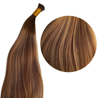 Brown rooted dimensional creamy blonde balayage I tips (50 pieces)