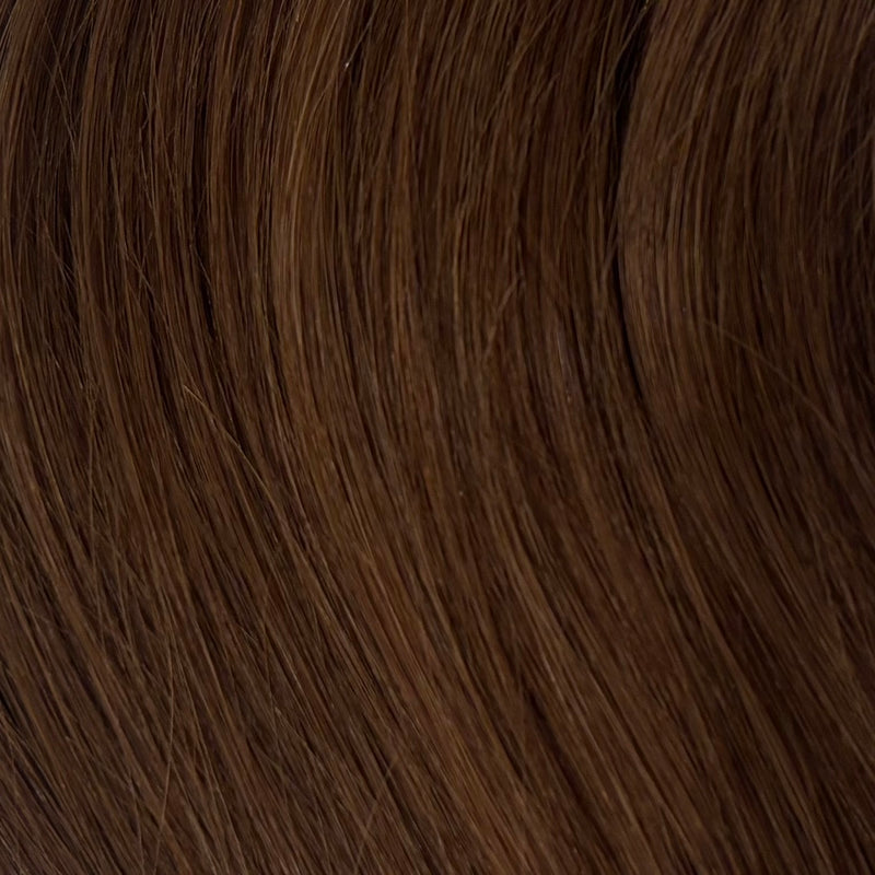 Warm brunette flat tip fusion