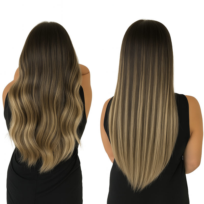 BROWN ROOTED BLONDE OMBRÉ