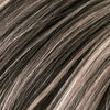 SILVER HIGHLIGHTS ON ROOTED BLACK HAIR